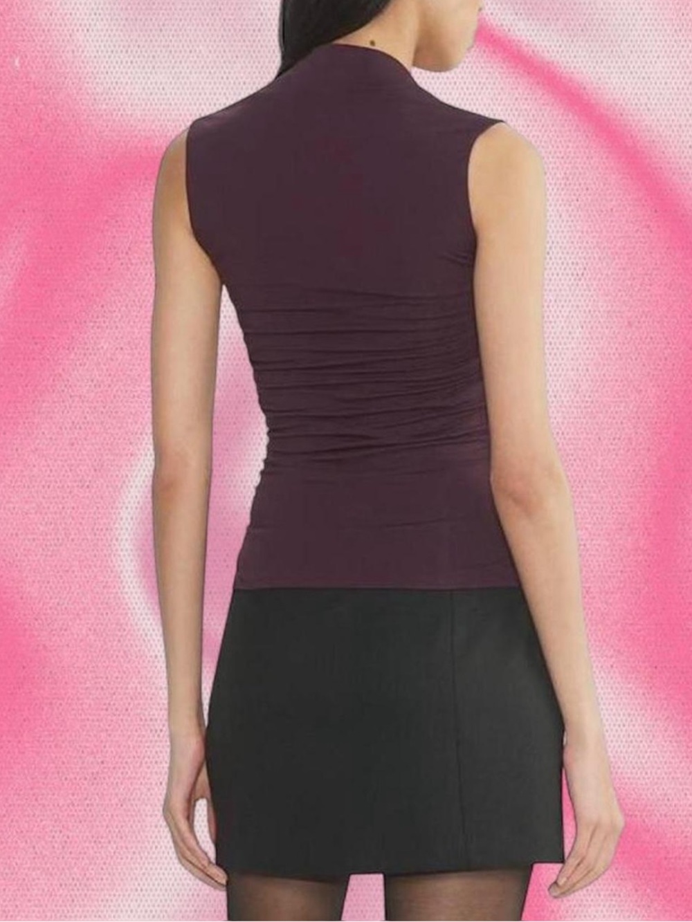 Aritzia Original Contour Flourish Purple Top - Picture 4 of 6